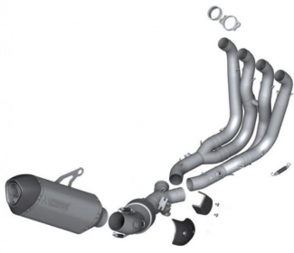 BMW Akrapovic race exhaust system without attachment parts for S1000R (K47)